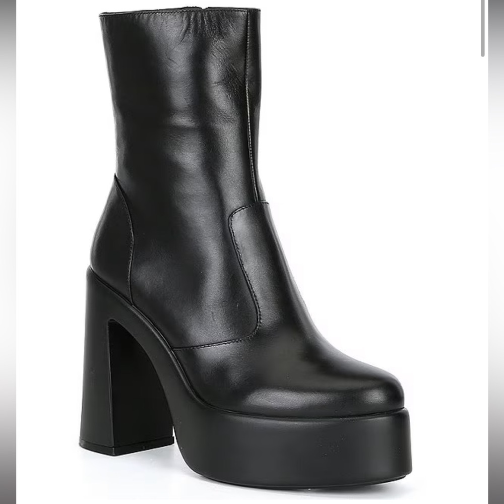 Black Platform Ankle Boots